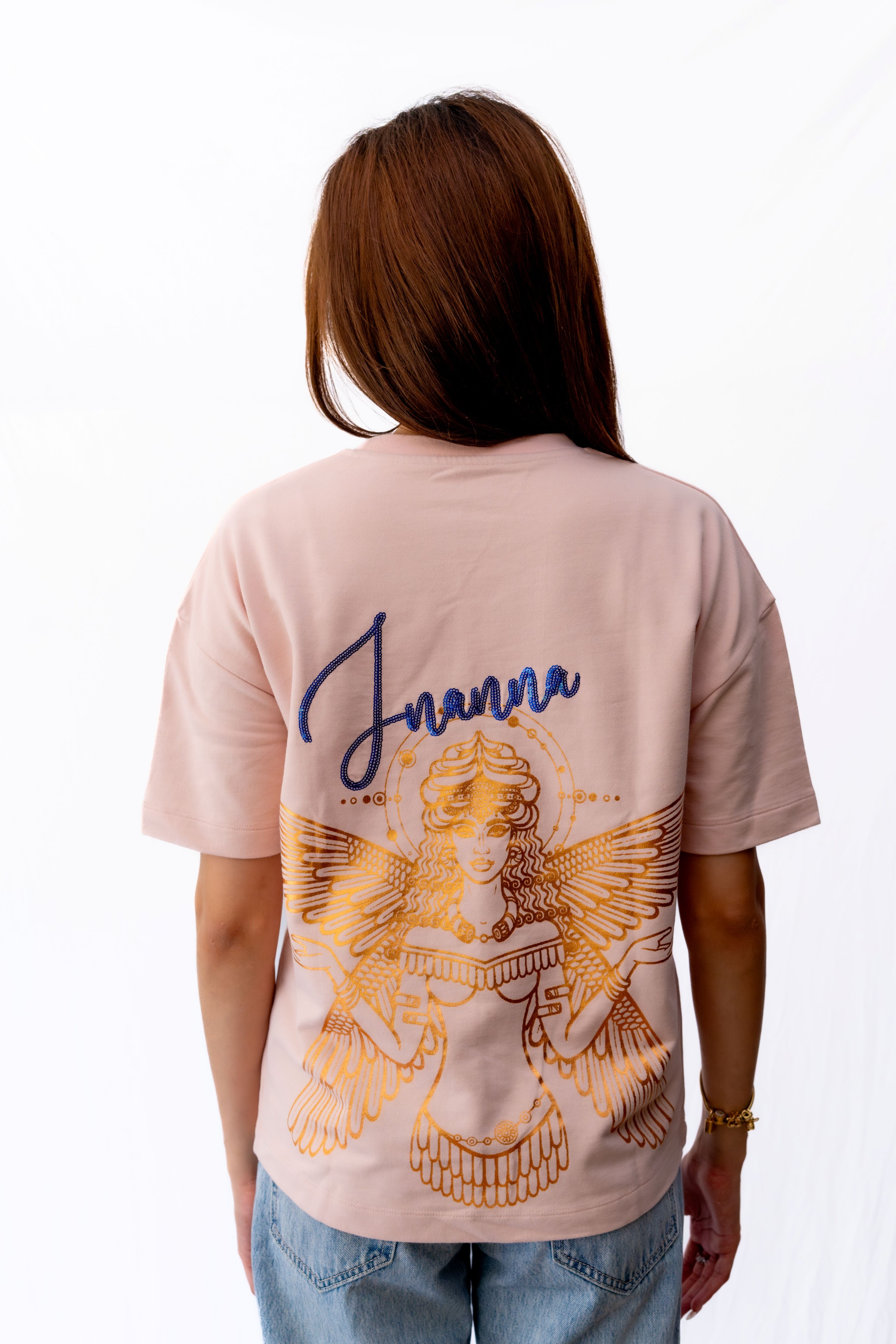 Inanna Dusty Coral T-shirts - flaunt your love, fertility, and freedom in style