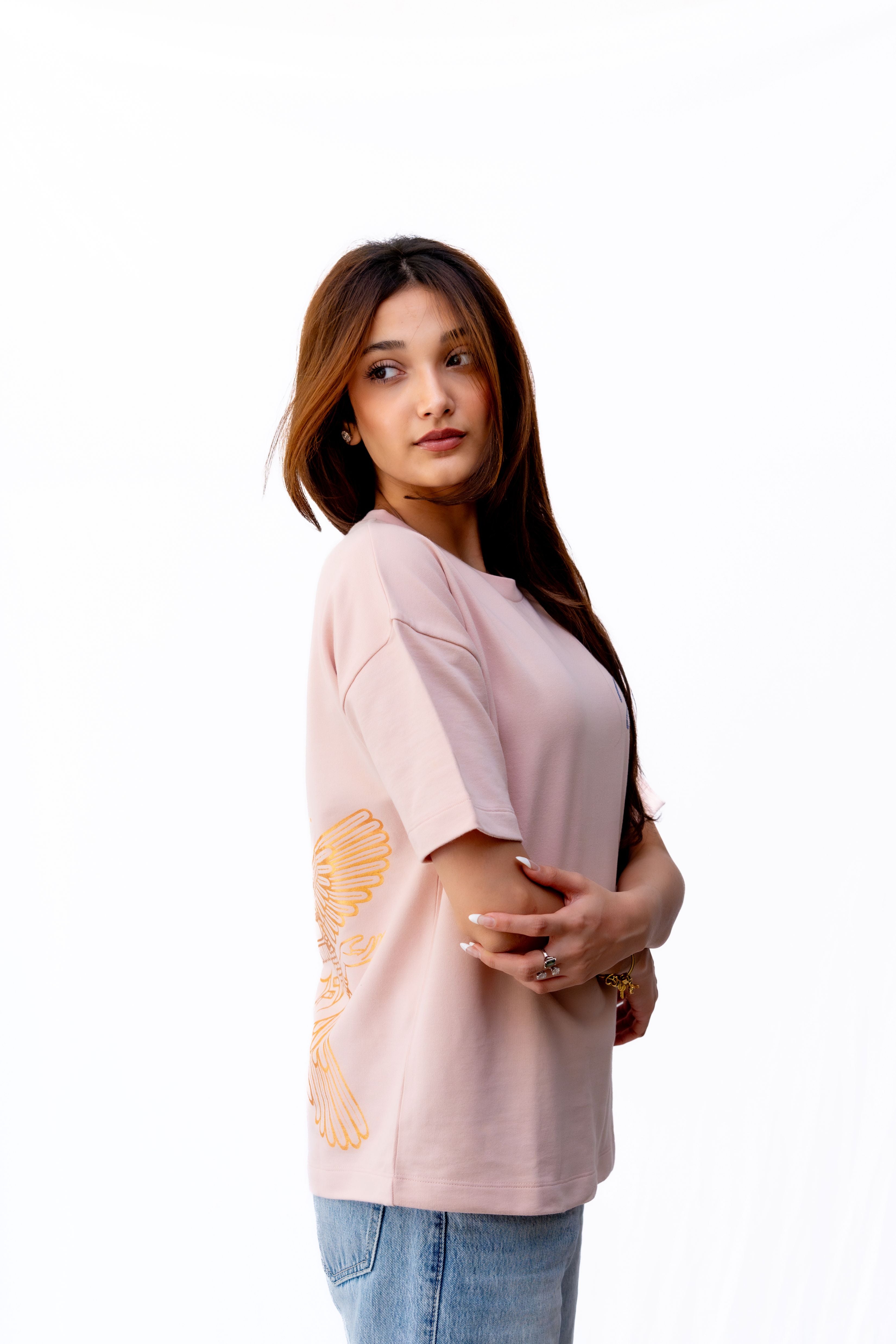 Inanna Dusty Coral T-shirts - flaunt your love, fertility, and freedom in style