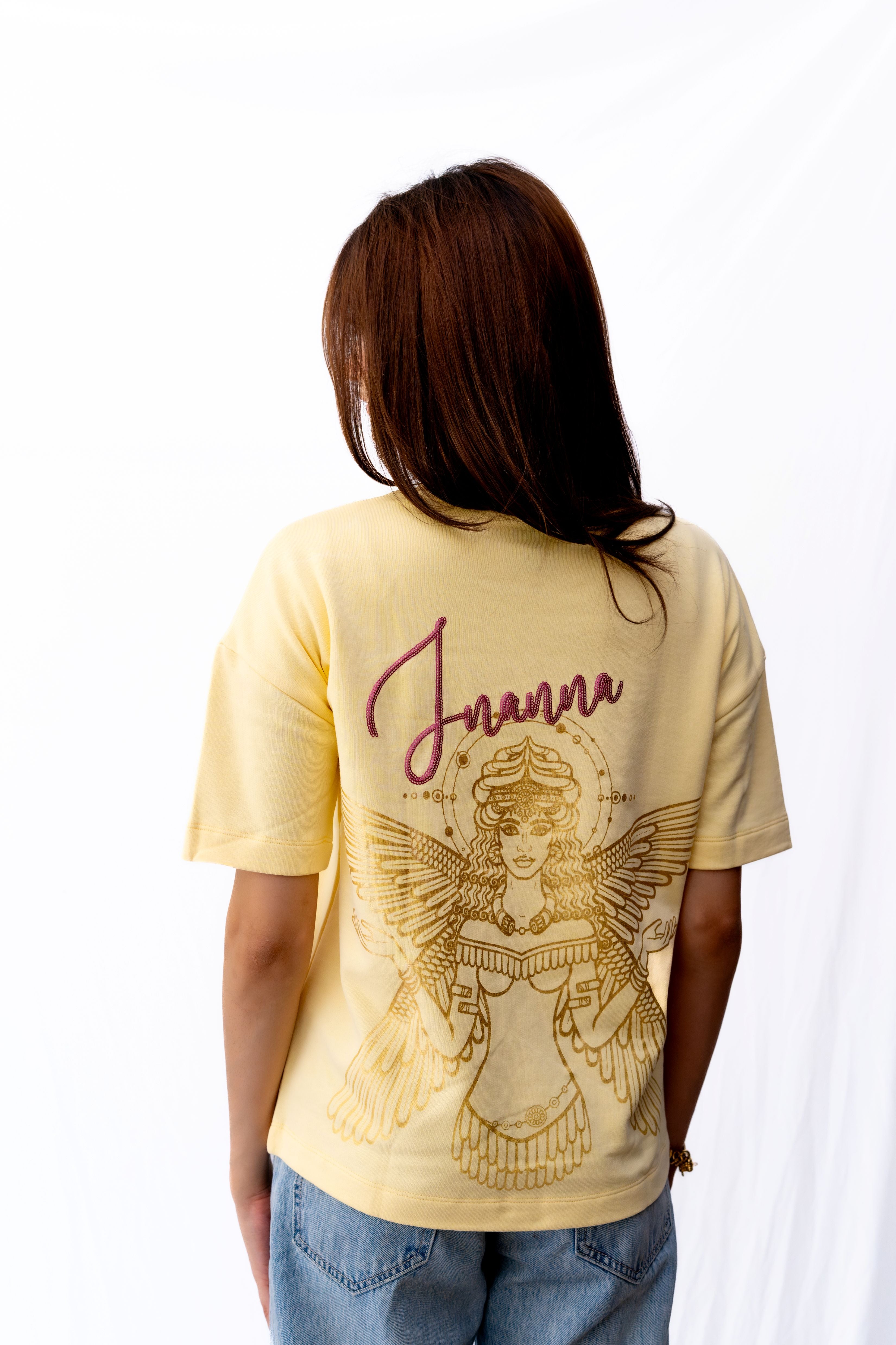 Inanna Yellow T-shirts - flaunt your love, fertility, and freedom in style