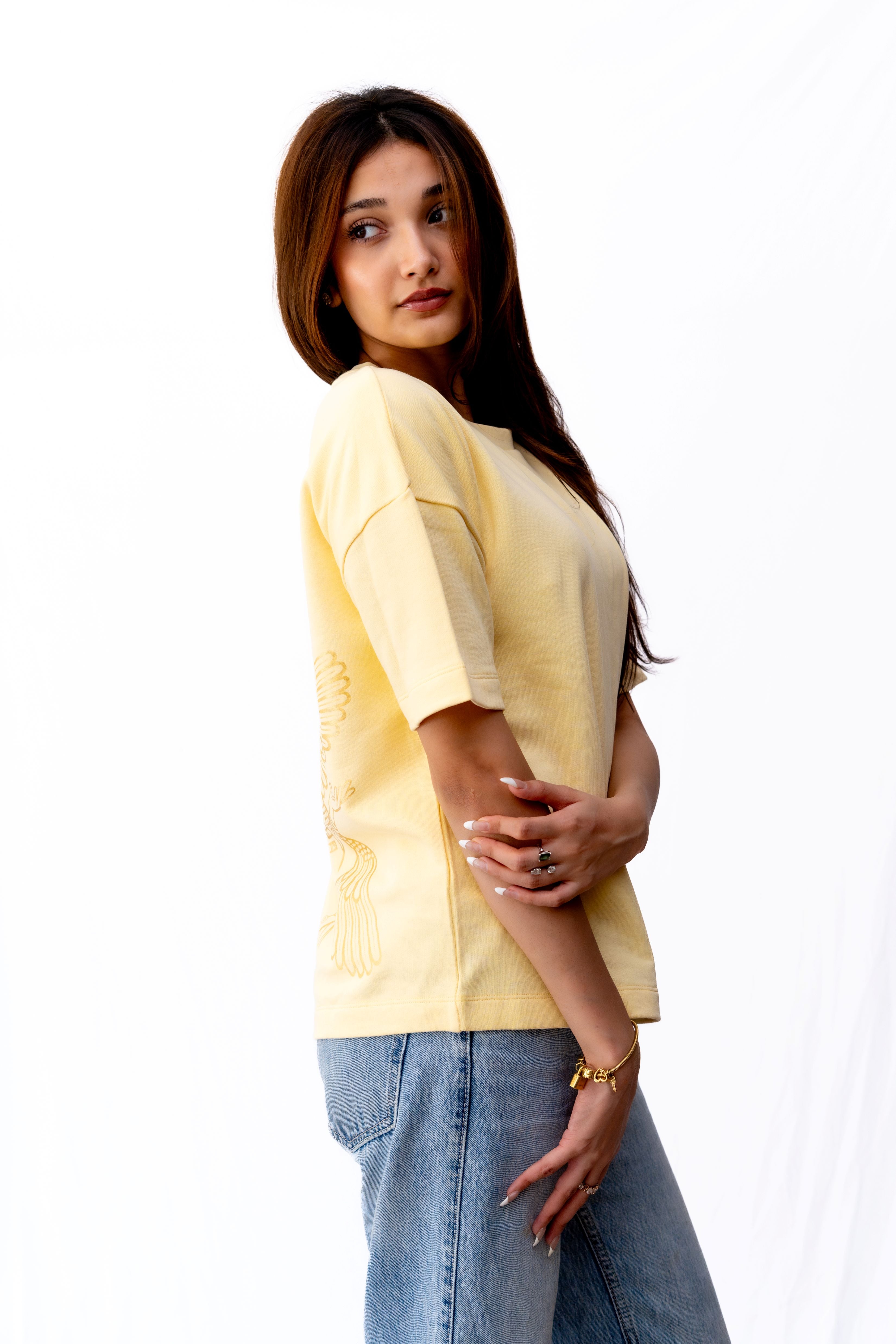 Inanna Yellow T-shirts - flaunt your love, fertility, and freedom in style