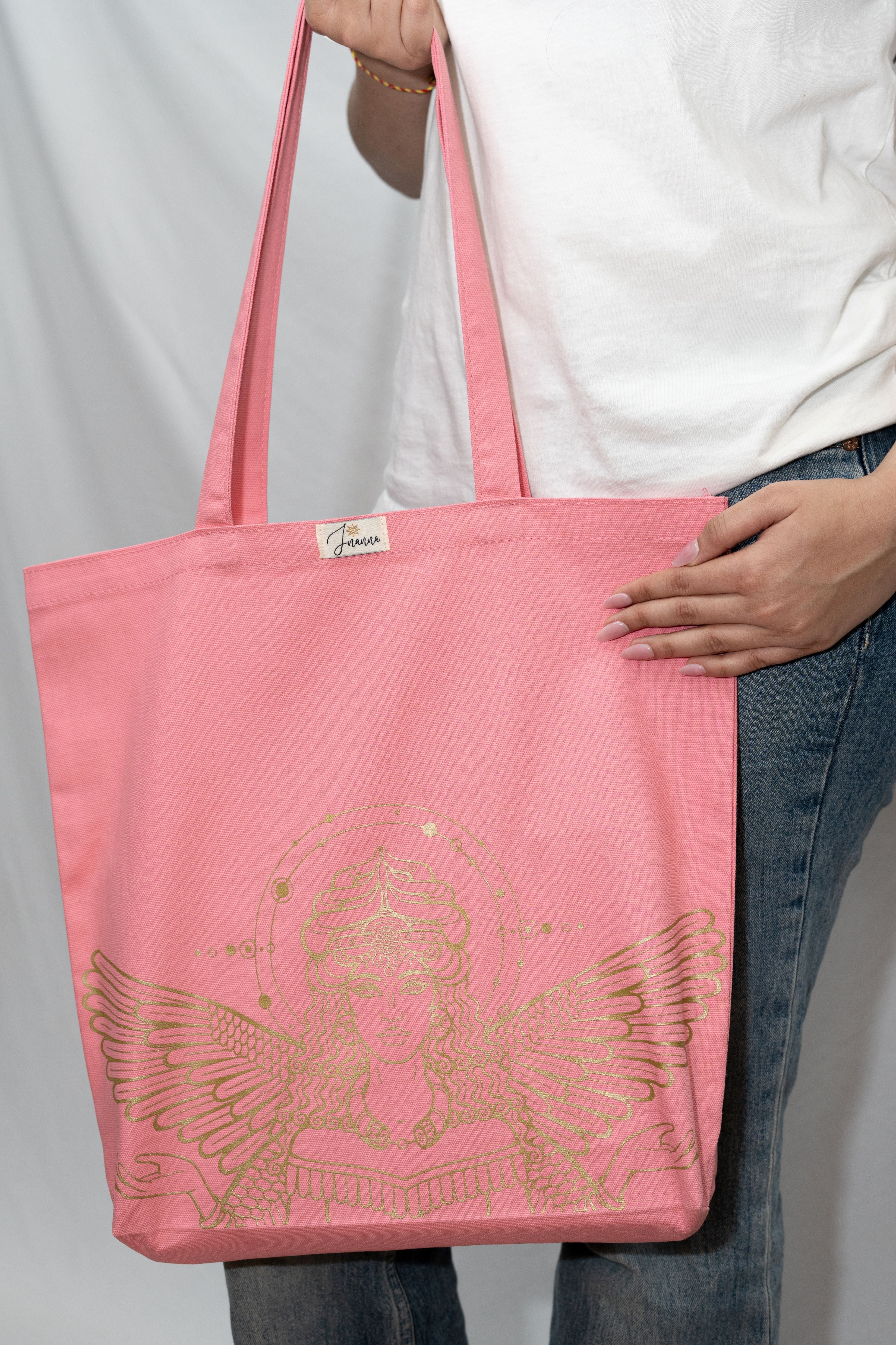 Inanna Hot Pink Tote Bag - Carry Soft Strength — Everyday, Everywhere