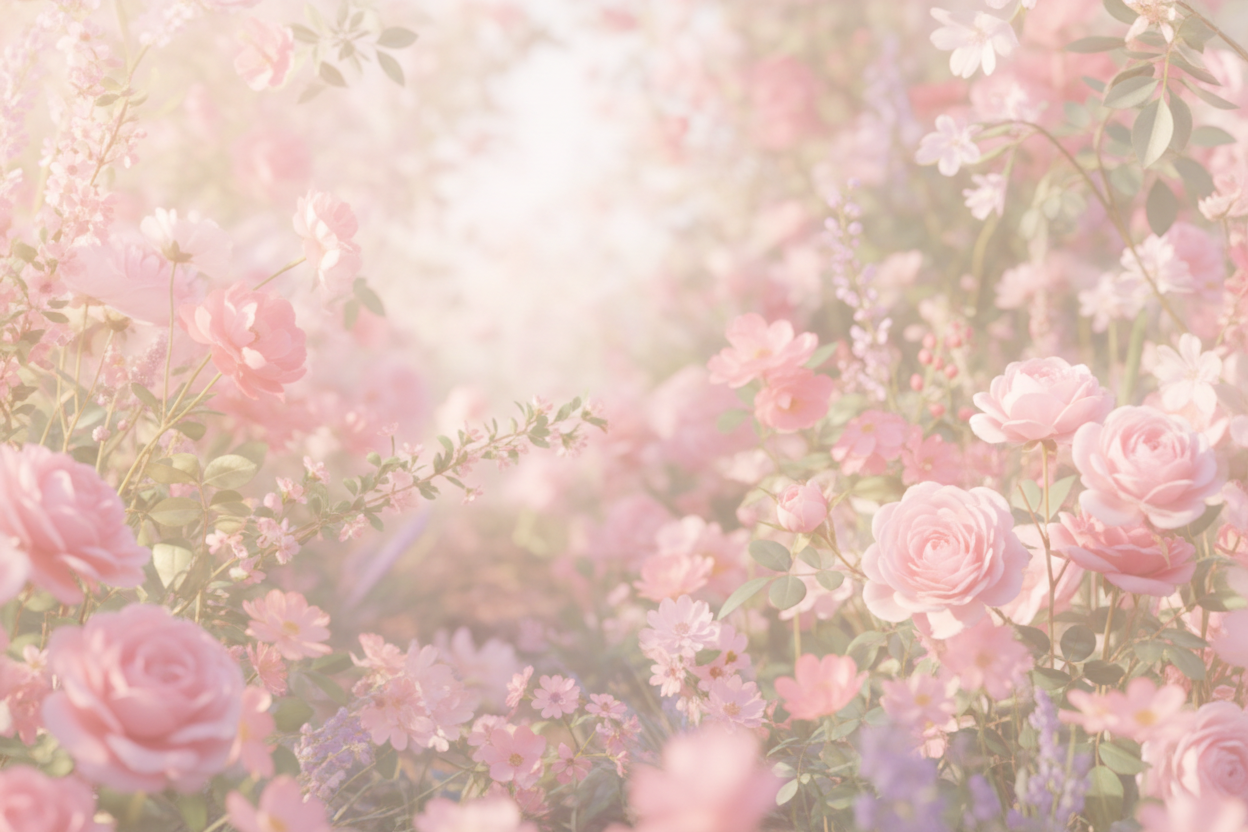 Pink Garden Banner